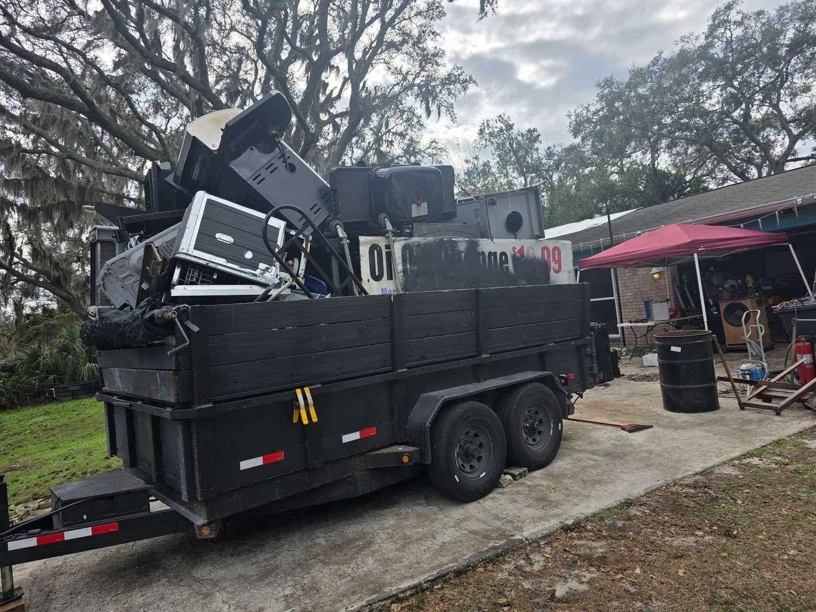 Recycling, Appliances and electronics. Diverted from the landfill.
